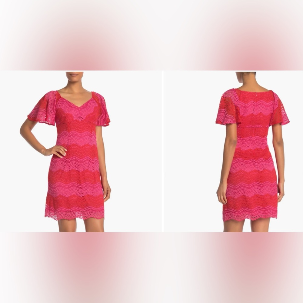 trina Trina Turk flutter-sleeve dress